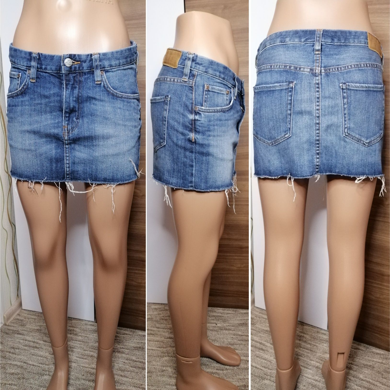 Спідниця джинсова Короткая джинсовая юбка h&M