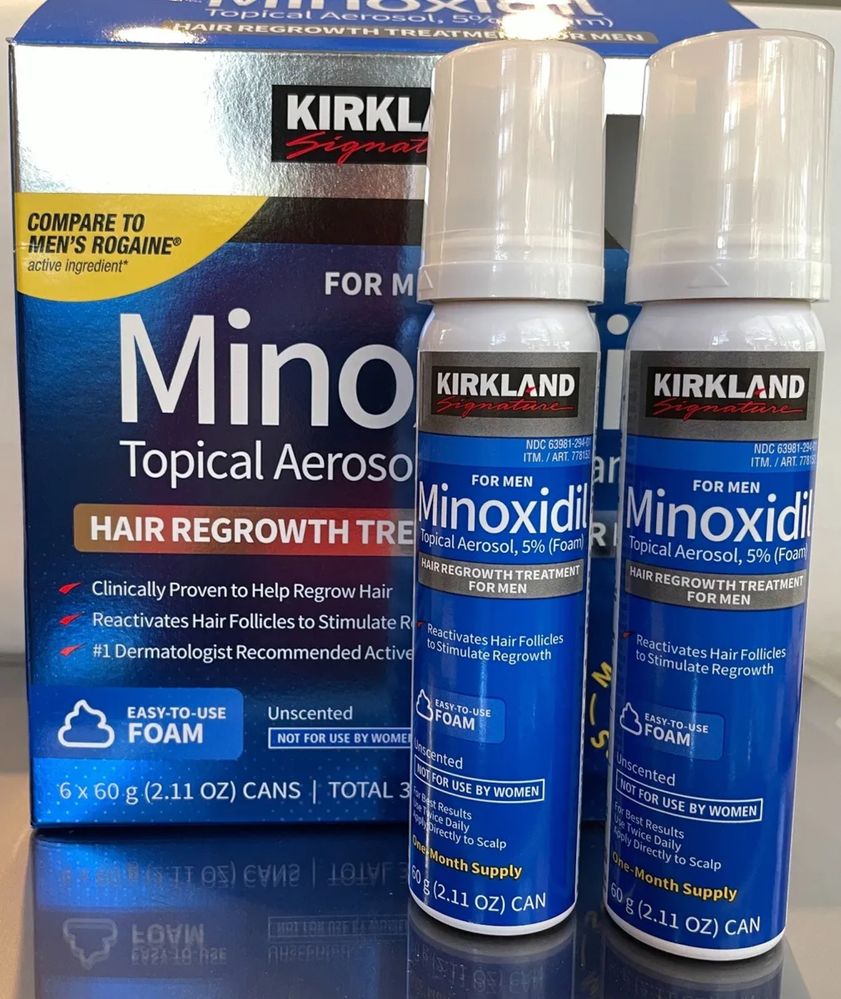 Minoxidil em Espuma Kirkland