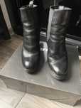 Buty obcas Botki Prima Moda czarne 35 skóra naturalna słupek