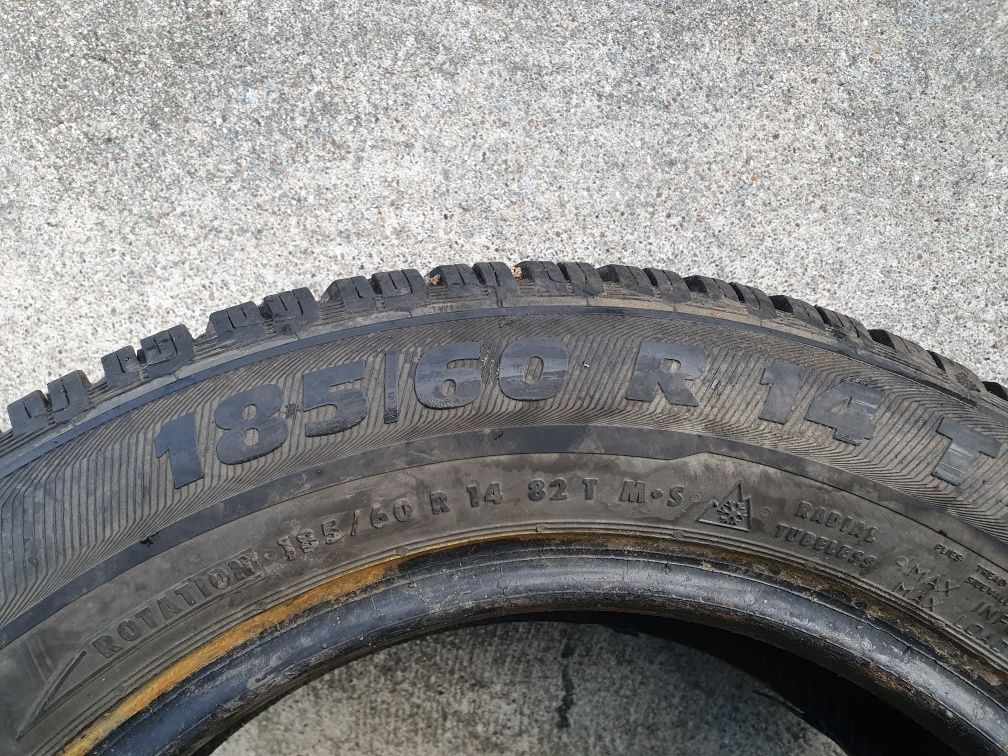 Opony całoroczne M+S 2szt. 185/60/14 SEMPERIT! 7,3 mm! MONTAŻ!