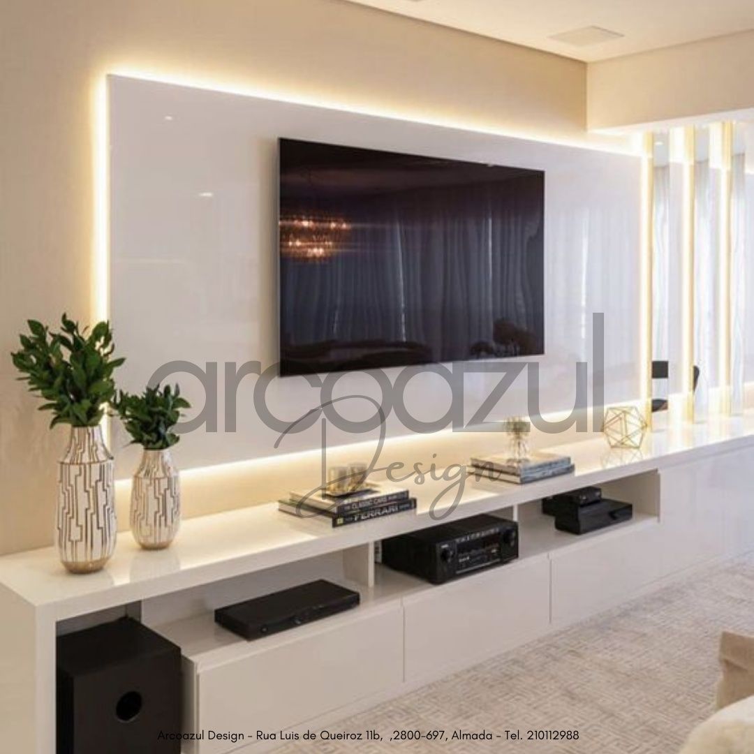 Painel de TV Lacado - Por medida By Arcoazul Design