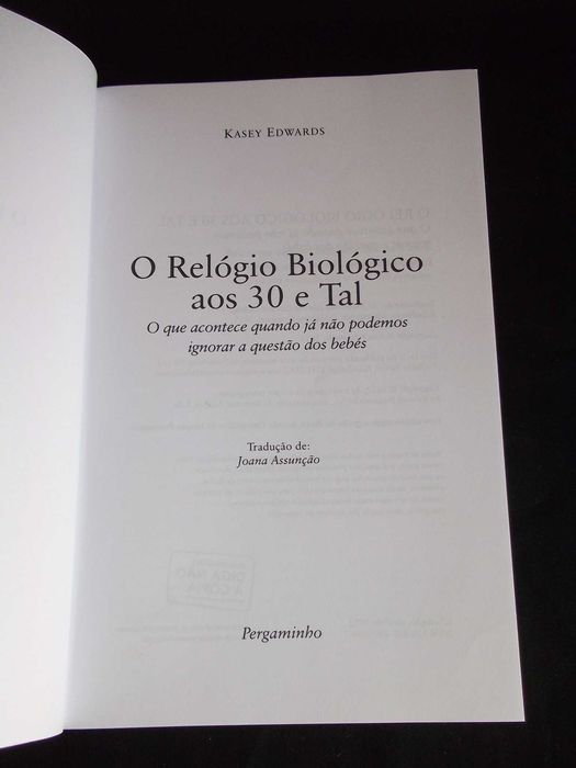 Livro O relógio Biológico aos 30 e tal Kasey Edwards Pergaminho