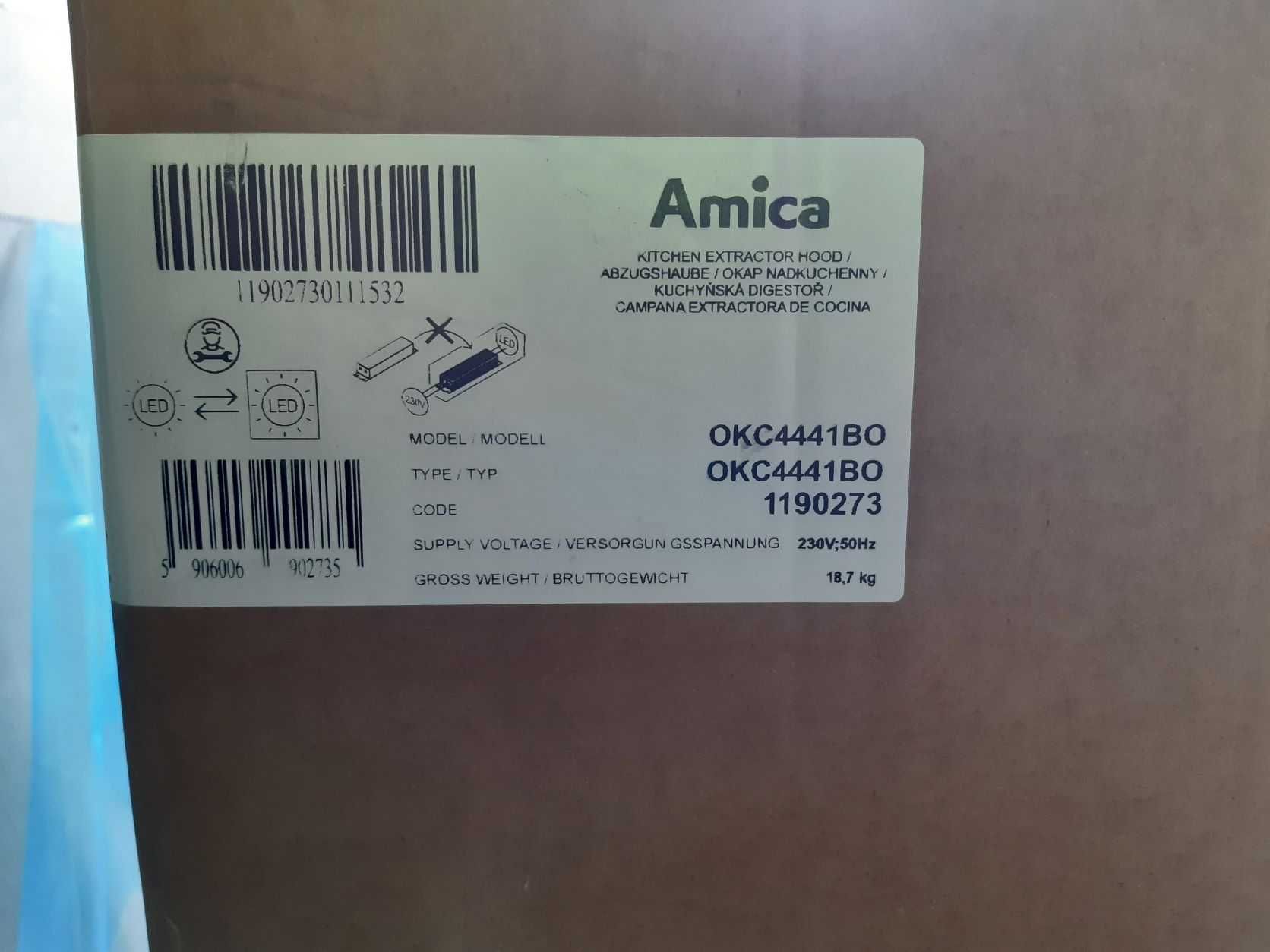 Okap Amica OKC4441BO kuchenny