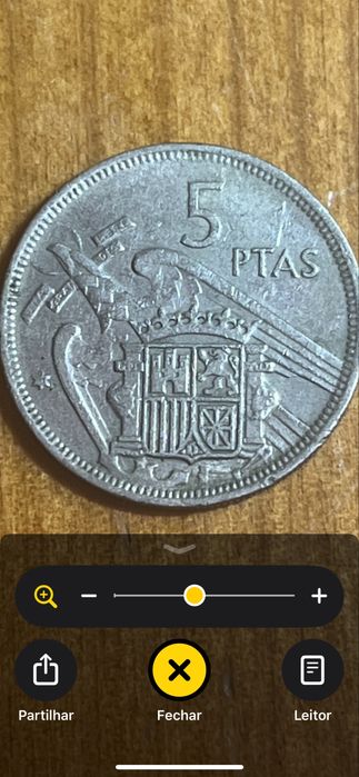 Moeda rara 5 PTAS 1957