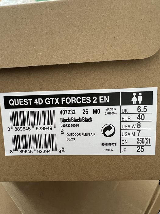 Черевики Salomon Quest 4D MID GTX Forces 2 EN - Black