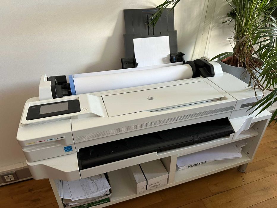 Impressora A1 HP DesignJet T125, com erro na leitura de dois tinteiros