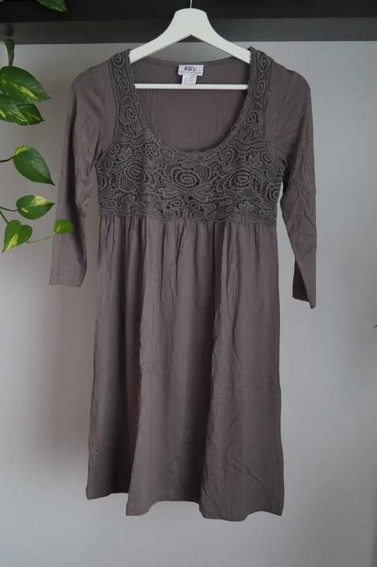 bonprix b.p.c. sukienka tunika bluzeczka  XS 34 kolory ziemi BOHO nowa