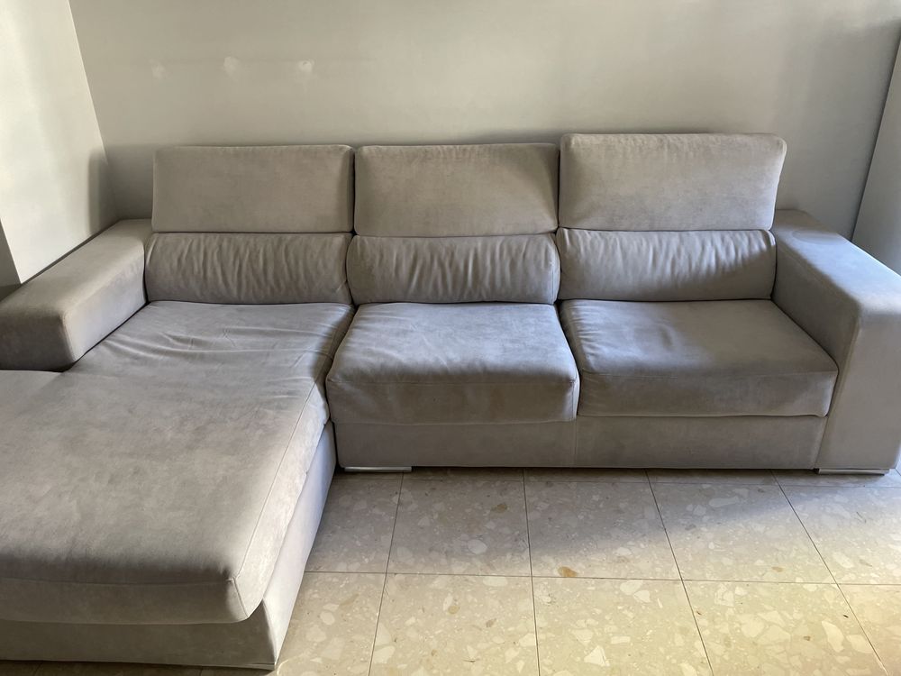 Sofa 3 lugares com chaiselong