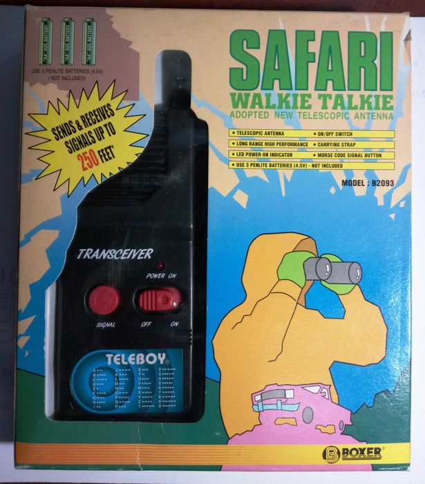Рации для детей "BOXER Safari walkie talkie" Model B2093.