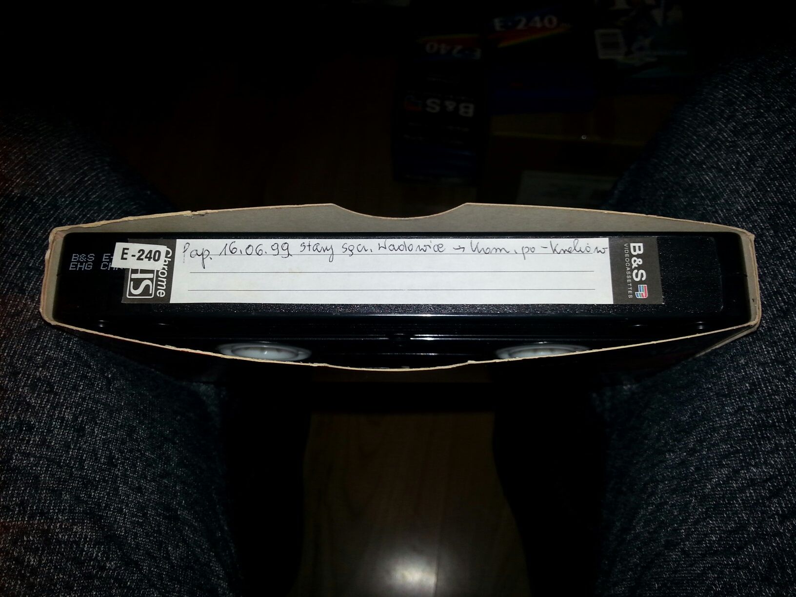 Kaseta sprawna VHS CHROME Extra High Grade E-240 f-my B&S