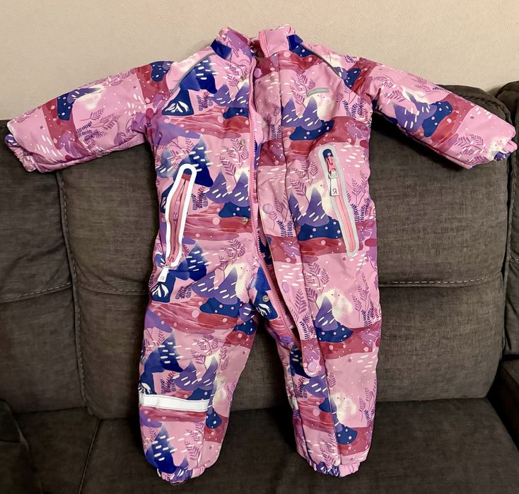 Зимовий комбінезон для дівчинки розмір 92