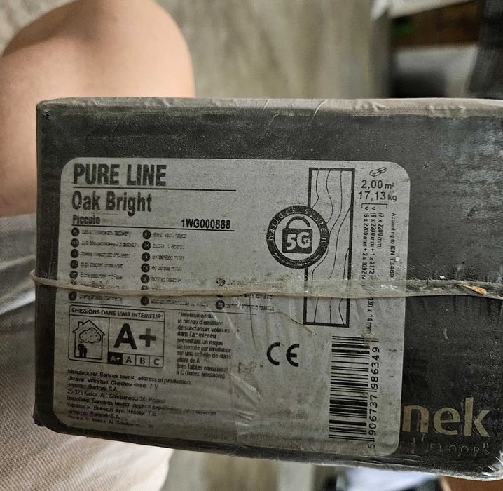 Barlinek Dąb Bright Piccolo 1WG000888 deska drewniana 1 opakowanie 2m²
