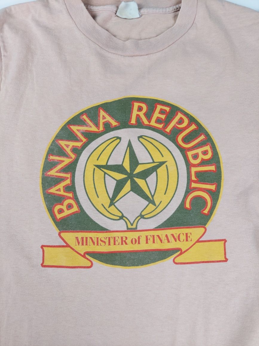 Koszulka t-shirt z logo Ministerstwa Finansow Banana Republic r. 40