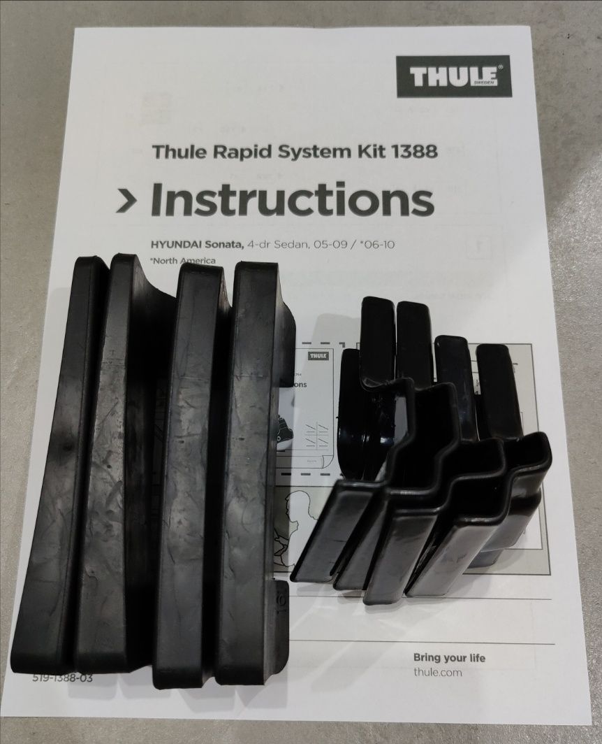 Thule Kit 1388 Kit 1589 Rapid System zestawy dopasowujące
