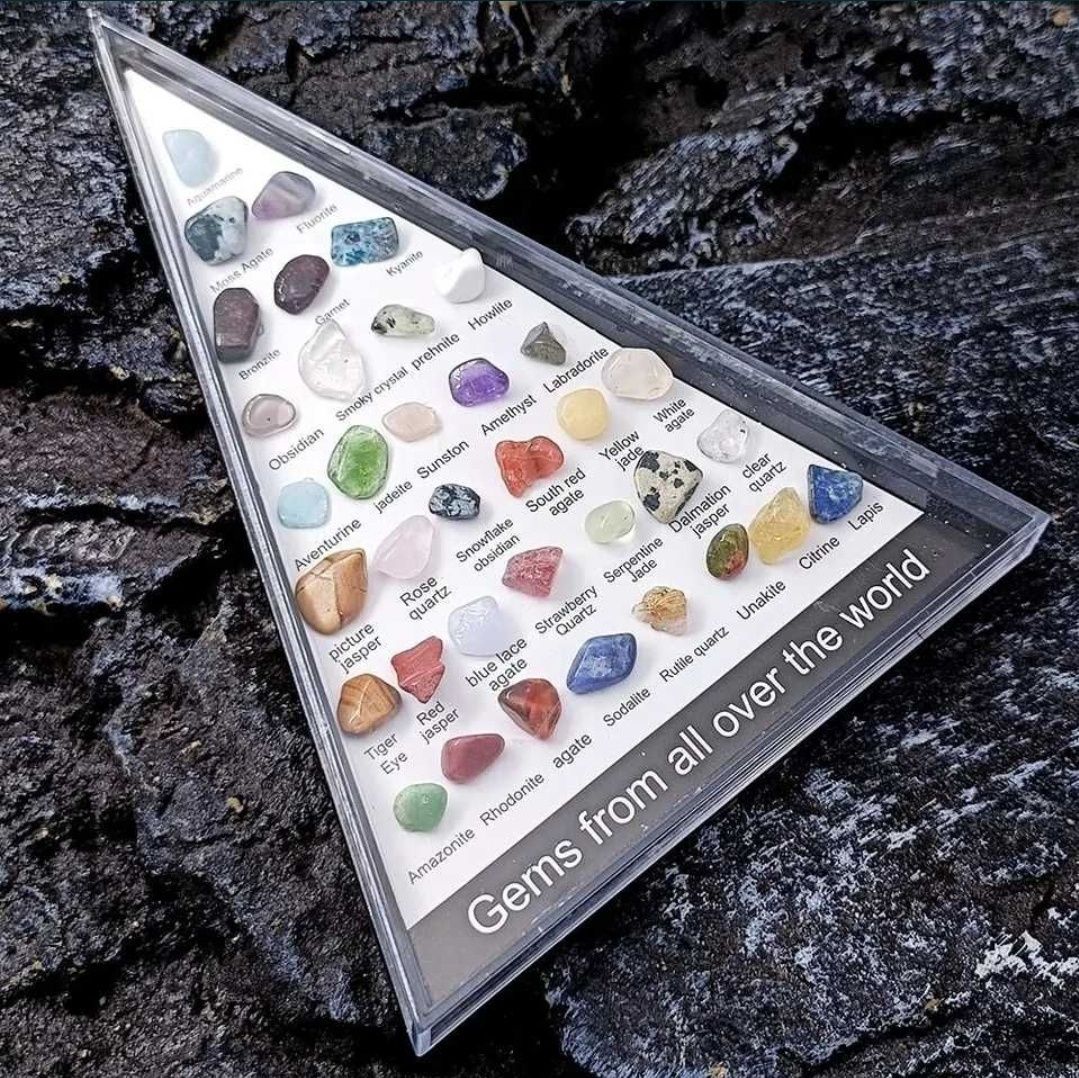 Minerały z całego świata kolekcja 36 kamieni super prezent dla dziecka