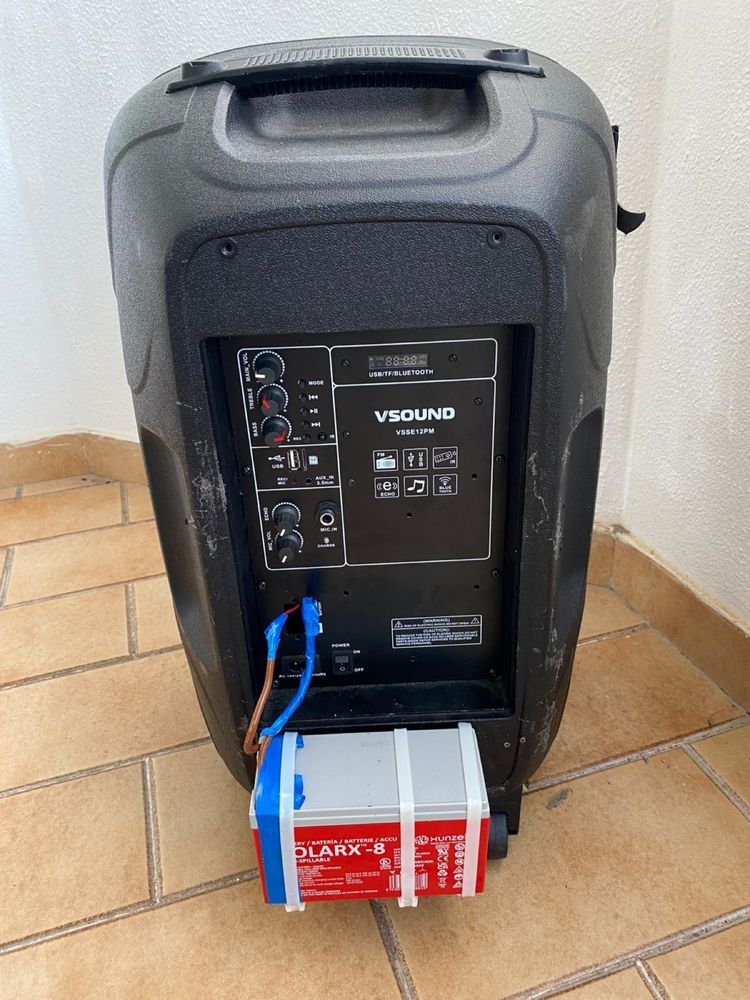 Coluna 12” vsound bateria