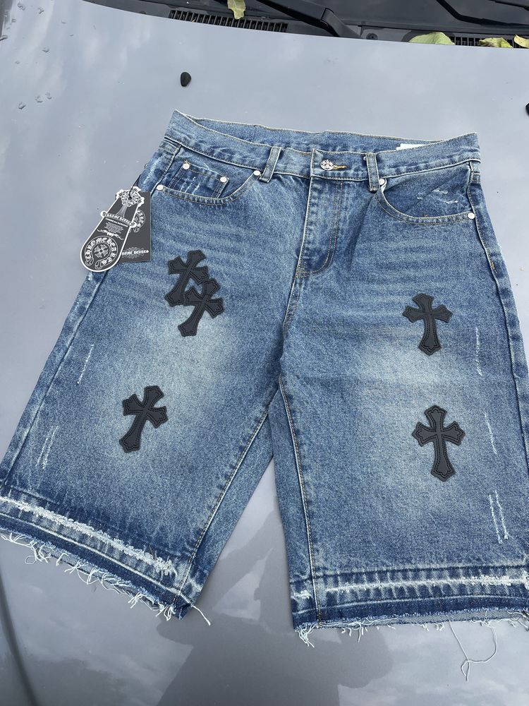 Джинсові шорти Chrome Hearts
