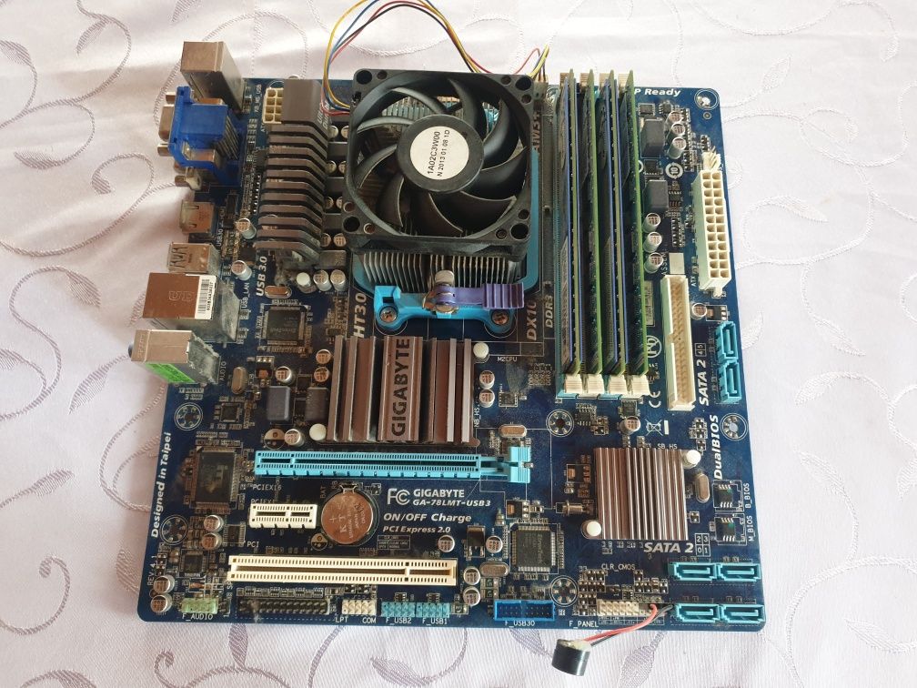 Płyta główna Gigabyte + AMD FX 6300 + 16gb ram DDR3 100% sprawne !!!