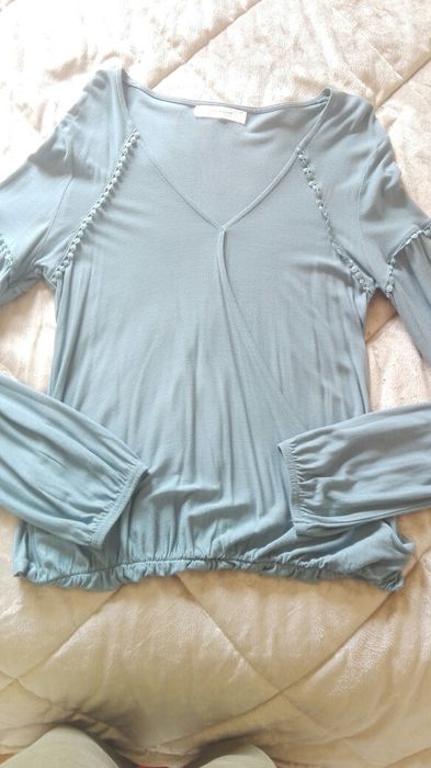 Blusa cor verde seco