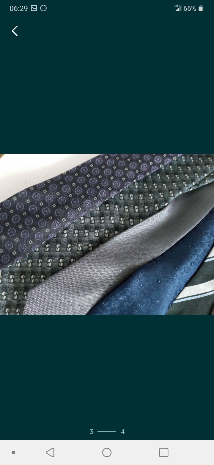Zestaw krawatów jedwab i polyester
