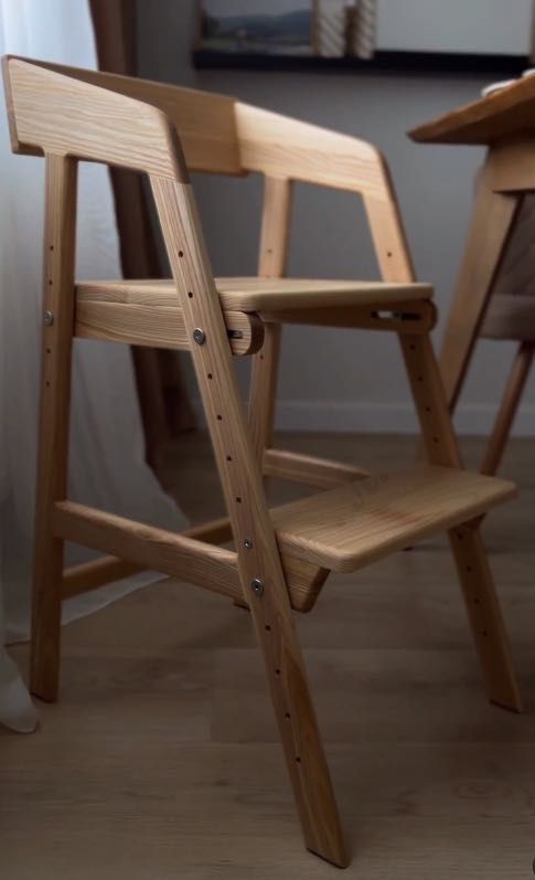 деревянный детский стульчик растущий стол парта трансформер