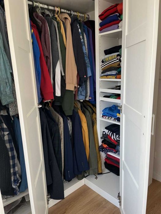 Szafa narożna biała pax 201cm wysokości Ikea