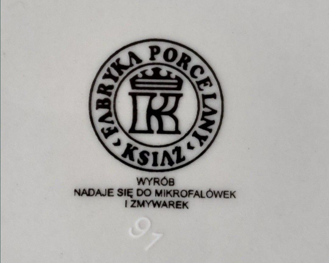 Koń talerz deserowy Porcelana Książ