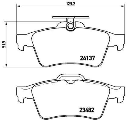 Гальмівні колодки Brembo P 59 042