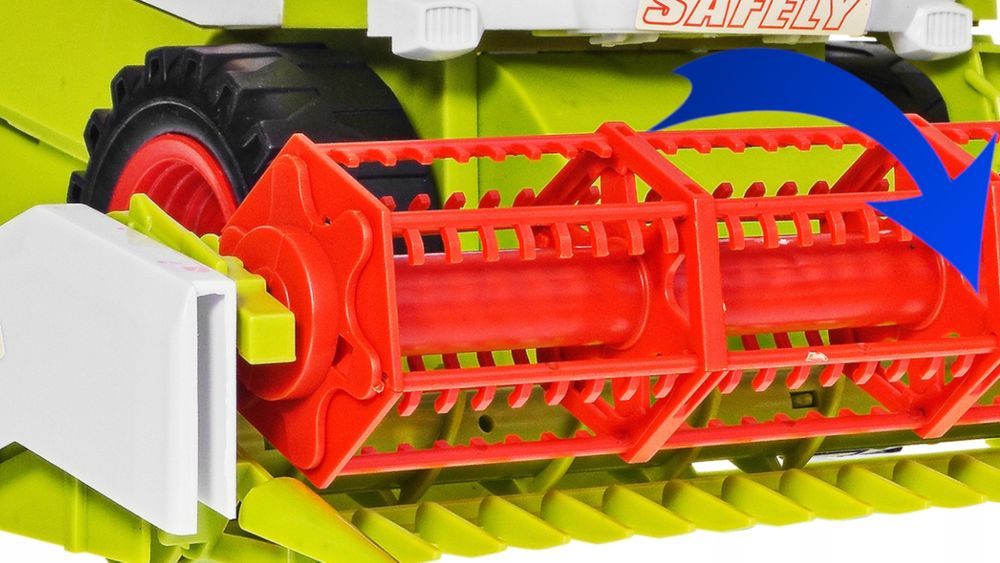 Ogromny Kombajn Zbożowy Traktor Zabawka /Ruchome Elementy\ 73cm