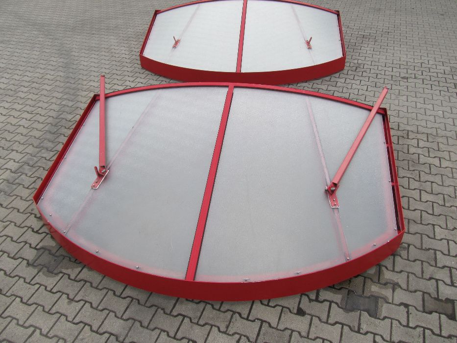 Daszek nad drzwi - aluminiowy, używany