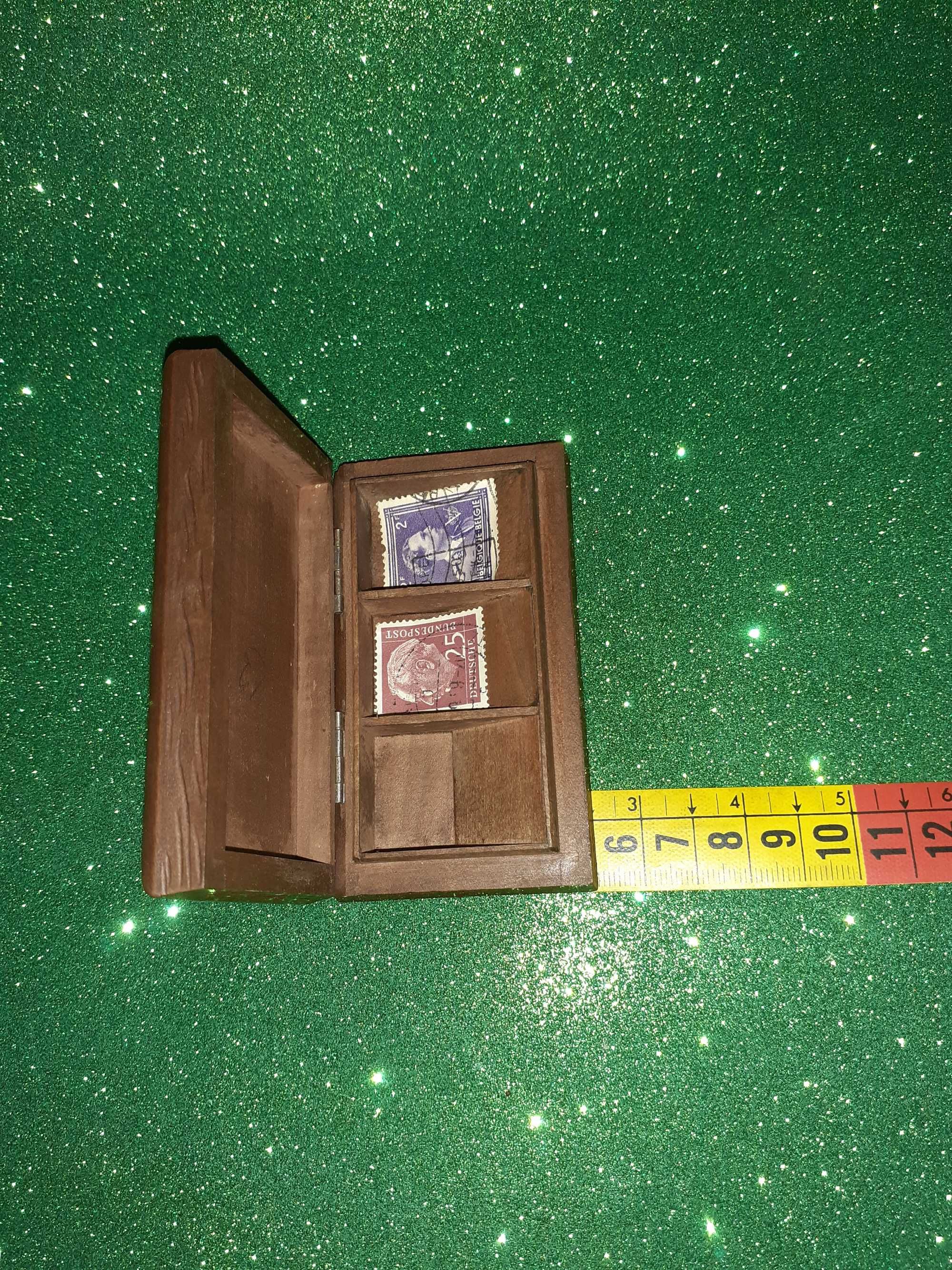 Caixa de Madeira para selos" Pedras Salgadas"