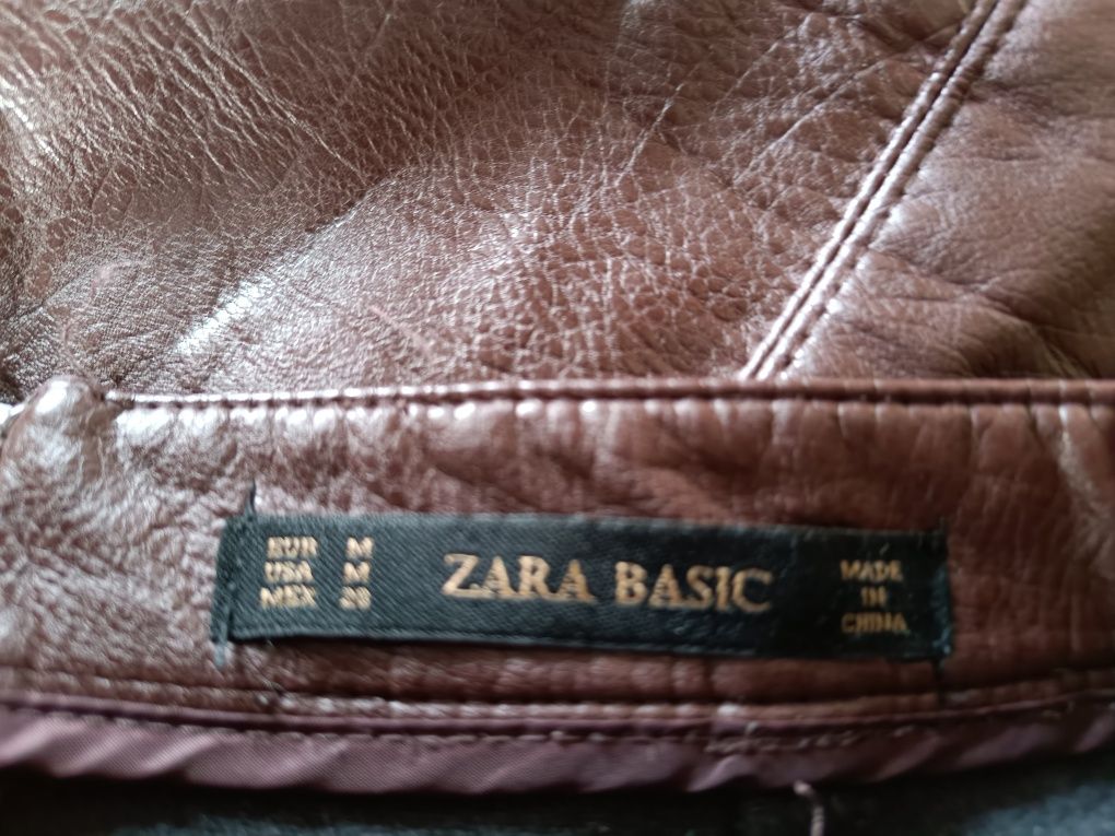 Шкіряна спідниця Zara