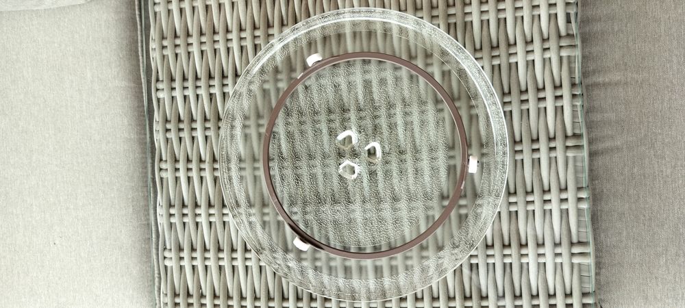 Talerz obrotowy + pierścień do kuchenki mikrofalowej