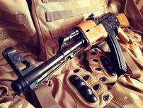 Іграшковий автомат Калашникова на пістонах – 65 см + 72 постріли