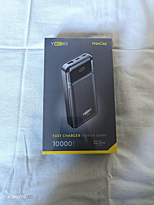 Повербанк 10000 mAh 22.5W powerbank Yoki MaxCap.Новый,упаковка в плёнк