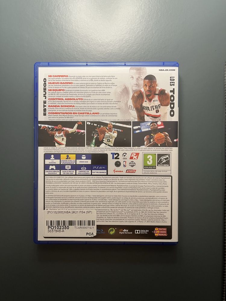 Nba 2k21 ps4 como novo