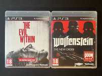 The Evil Within + Wolfenstein New Order PS3 Stan Jak Nowy