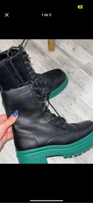 Botas seaside preto verde