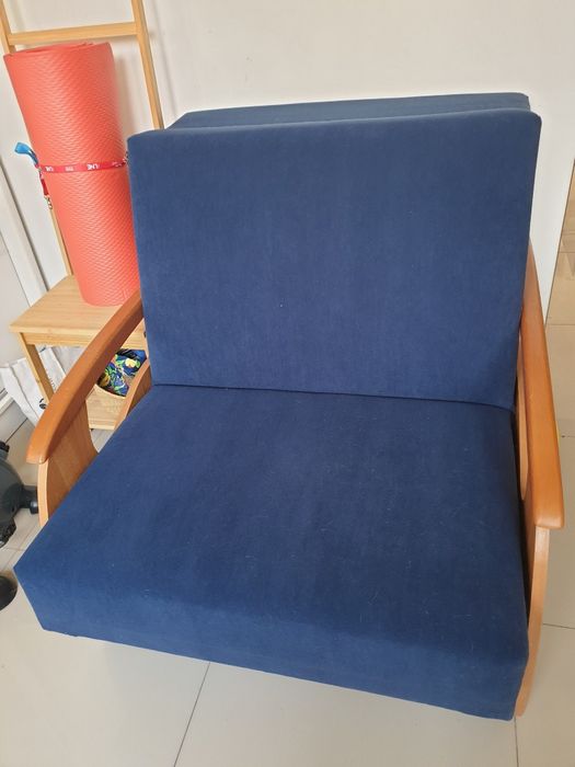 Fotel leżanka łóżko amerykanka rozkładana