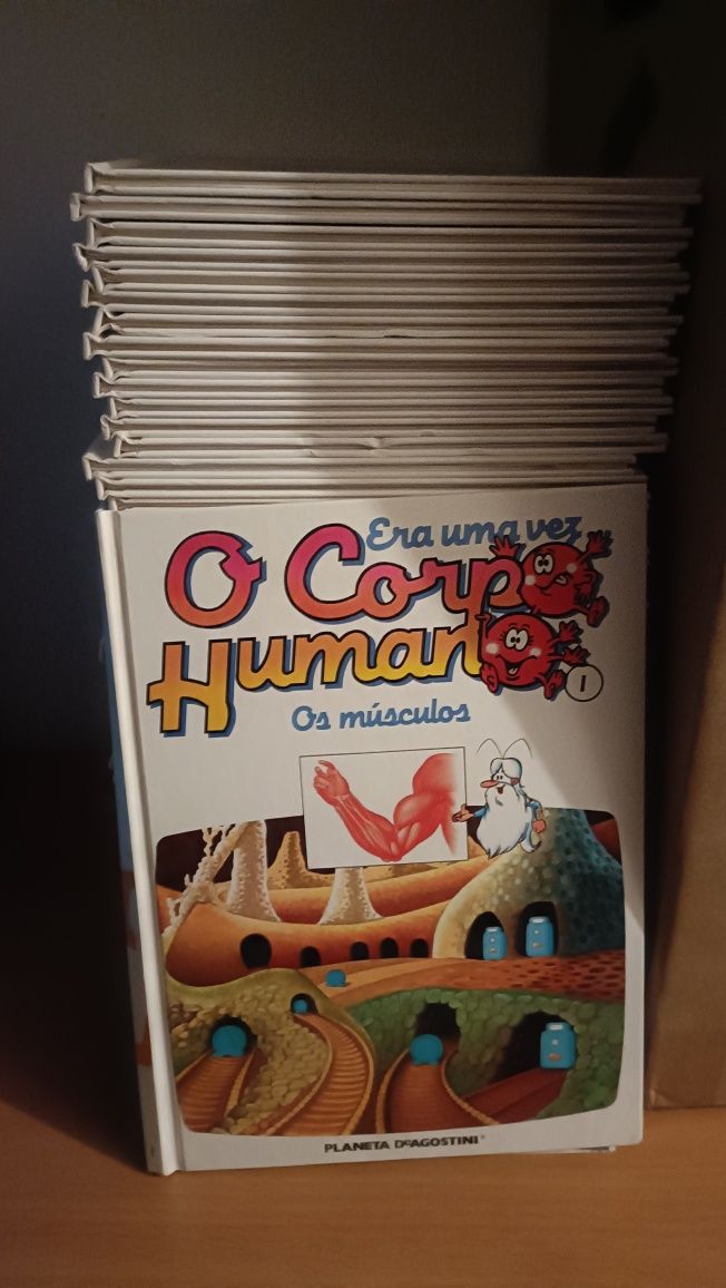 Coleção de livros do corpo humano