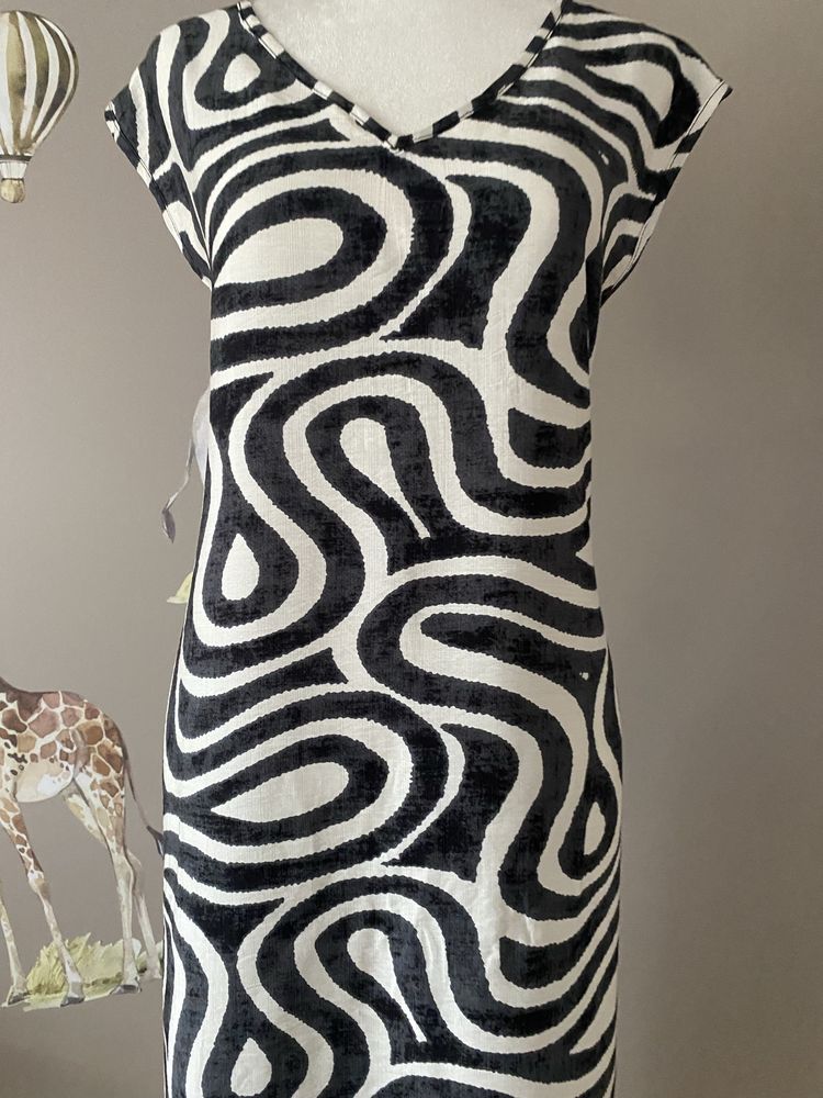 Nowa sukienka lniana długa maxi sukienka z lnu 44/46 plus size