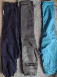 Spodnie chłopięce r 122-128 zestaw 3 pary