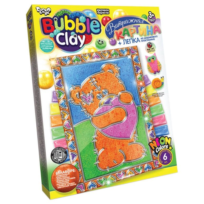 Набор для творчества Витражная картина Bubble Clay BBC-02