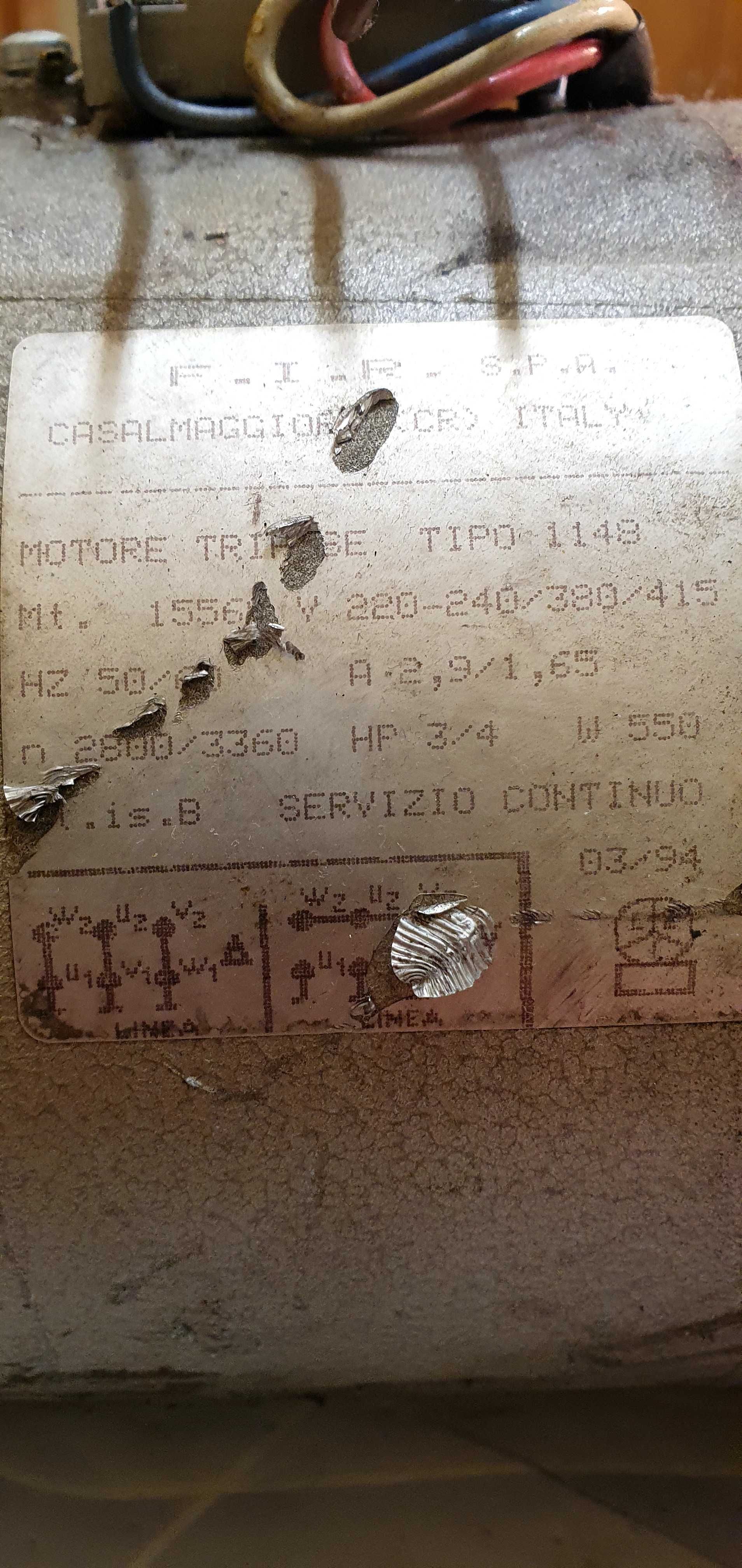 Sprzedam silnik z maszyny szwalniczej z hamulcem F.I.R. s.p.a italy