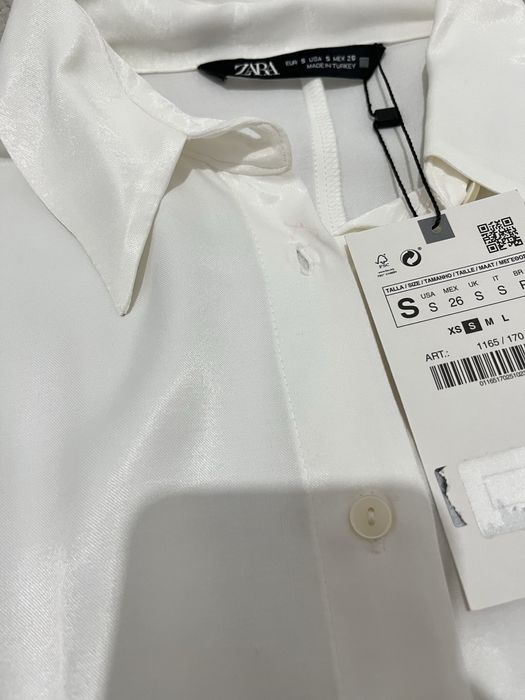 Zara r. S nowa koszula kremowa z metka wiskoza