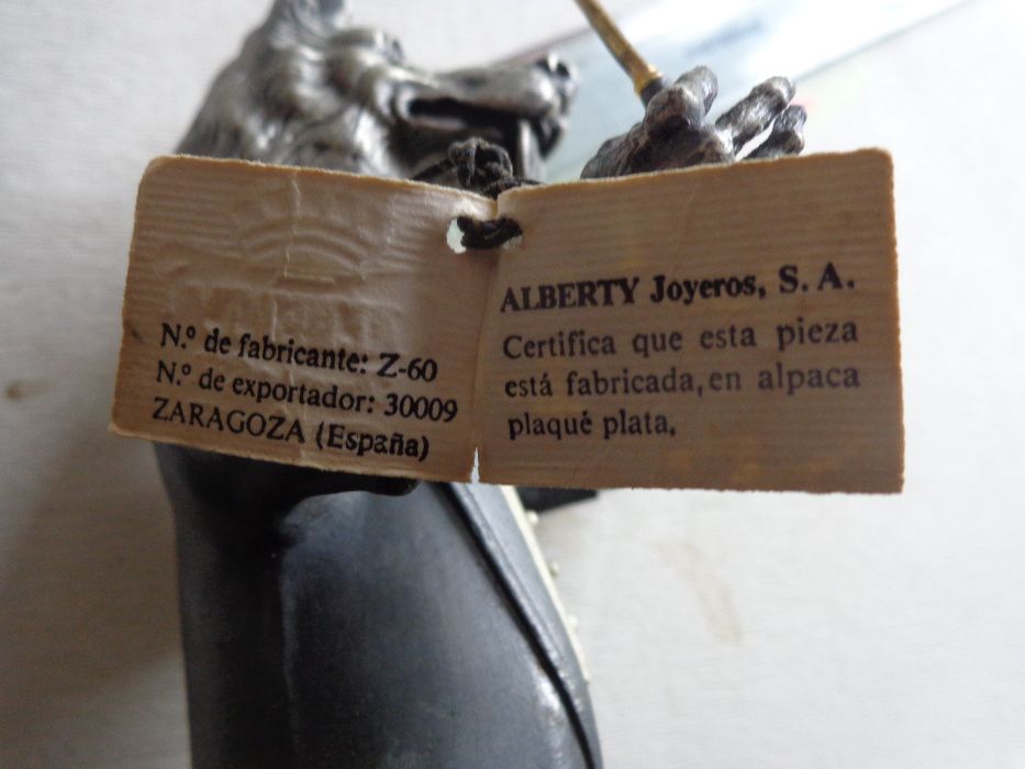 Bonecos banhados a prata artigo e ourivesaria