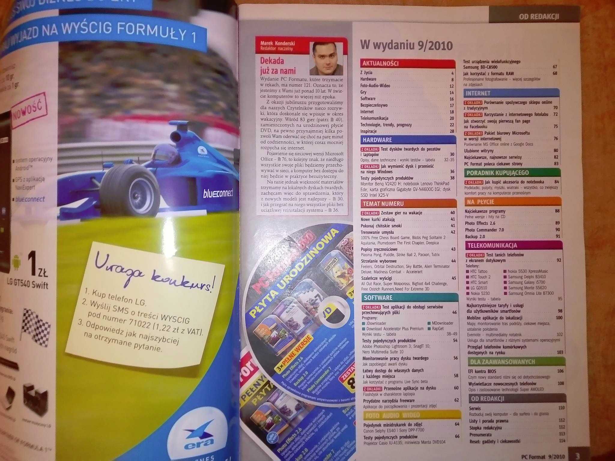 PC Format 9 2010 wrzesień (121) Gazeta + płyta CD Czasopismo