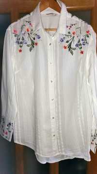 Блуза  рубашка біла з вишивкою, вишиванка George