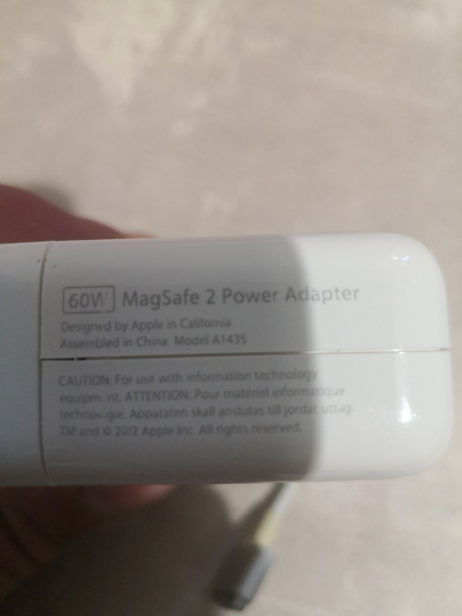Зарядка до macbook 60w magsafe 2