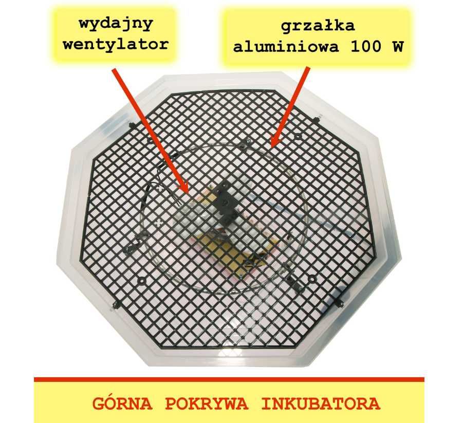 Profesjonalny Inkubator Wylęgarka Do Jaj 60szt LCD + Higro (OKAZJA)